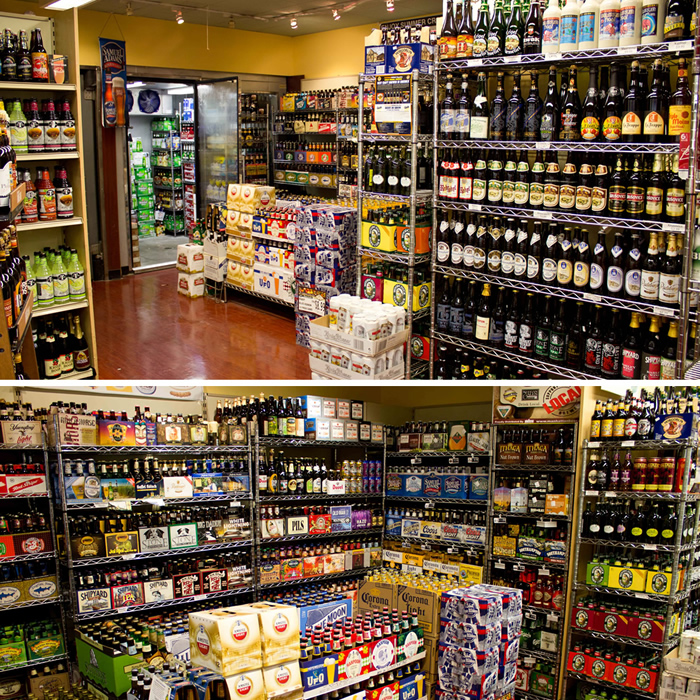 picture of many different brands of beer on shelves